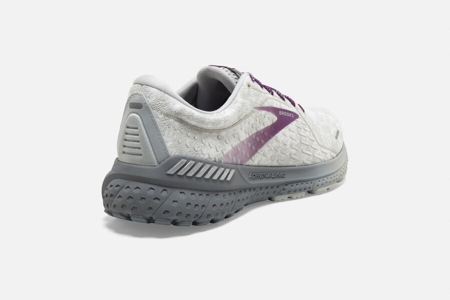 Brooks Adrenaline GTS 21 Road Running Shoes Womens White/Purple 829136-LOD